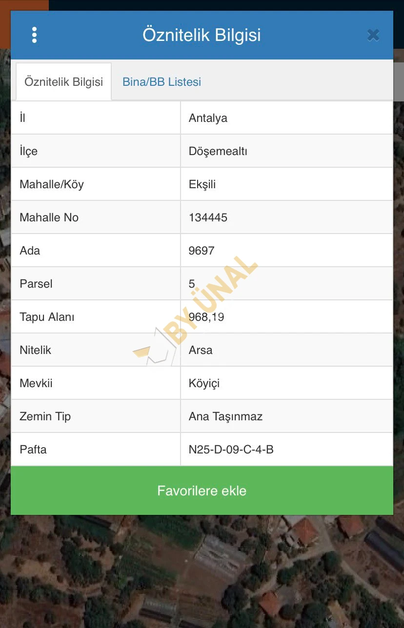 BY ÜNAL'DAN_DÖŞEMEALTI EKŞİLİ'DE SATILIK YOLA SIFIR ARSA